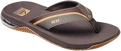 REEF Anchor Men's Beach Flip Flop, Water Friendly, Cushioning Heel Airbag