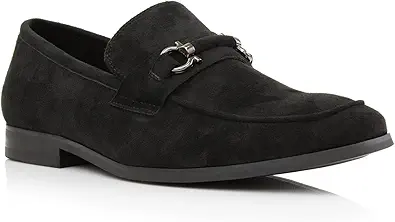Ferro Aldo Demitri MFA19683 Classic Moc-Toe Penny Loafers with Decorative Buckle