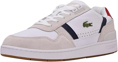 Lacoste Men's T Clip Multicolor Leather & Suede Sneaker