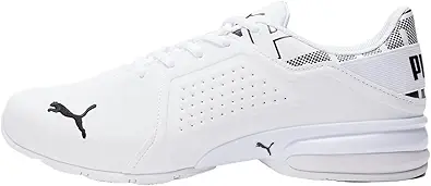 PUMA Men's Viz Runner Cross-Trainer (12, Puma/White-puma/Black, Numeric_12)