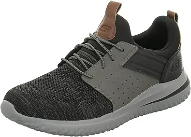 Skechers Men's Delson 3.0 - Cicada 210238 Knitted Bungee Lace Slip On