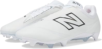 New Balance Unisex BurnX4 Lacrosse Shoe, White/Grey Matter, 10.5 US Men