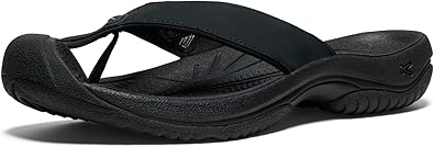 KEEN Men's Waimea H2 Toe Protecting Flip-Flops, Black/Black, 11