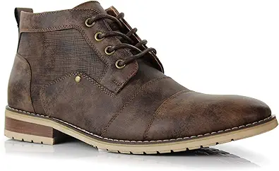 Ferro Aldo Blaine MFA806035 Mens Casual Brogue Mid-Top Lace-Up and Zipper BootsÔÇª