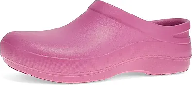 Dansko Kaci Occupational Mule Clog - Lightweight and Slip Resistant Made with Bio-Based EVA for Long-Lasting Wear - Great for Healthcare, Food Service, Landscaping Fuchsia 7.5-8 M US