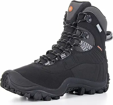 XPETI MenÔÇÖs Thermator Mid-Rise Lightweight Hiking Insulated Non-Slip Outdoor Boots