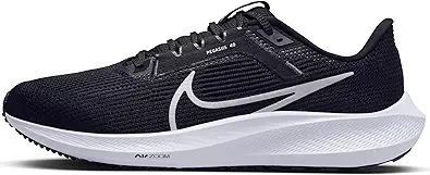Nike Men's Low-Top Sneakers, Black White Iron Grey, 9.5