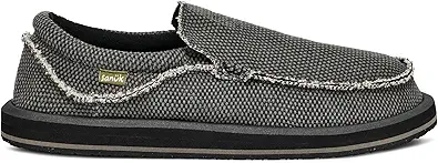 Sanuk Mens Chiba Loafers for Men | Mens Shoes | Slip On Shoes for Men | Men's Slip-on Loafers | Comfort Foam Footbed