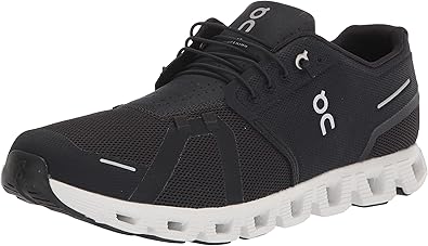 On Men's Cloud 5 Sneakers, Black/White, 11 Medium US
