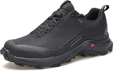 HUMTTO Men's All-Terrain Waterproof Hiking Shoes Lightweight Breathable Trekking Anti Slip Outdoor Trails Shoes