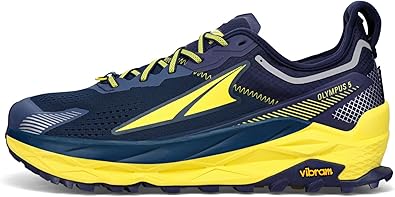 ALTRA Men's Olympus 5 Trail Running Shoe, Navy, 9