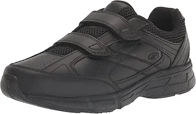 Dr. Scholl's - Men's Brisk Light Weight Dual Dtrap Sneaker, Wide Width (10 Wide, Black)