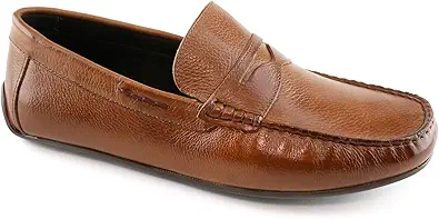 Marc Joseph New York Men's Leather Casual Slip On Penny Loafers