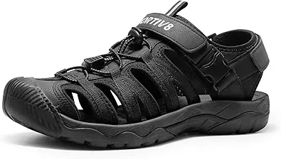 NORTIV 8 Men's Sandals, Closed Toe Athletic Sport Sandals, Mens Summer Shoes, Lightweight Trail Walking Sandals for Men