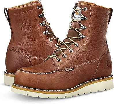 Carhartt Men's Wp 8-inch Moc Steel Toe Wedge Work Boot