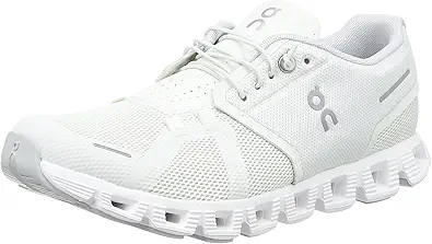 On Men's Cloud 5 Sneakers, Ice/White, 9