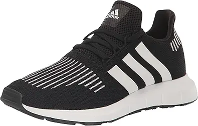 adidas Men's Swift Run 1.0 Shoes Sneaker, Core Black/White/White, 10.5