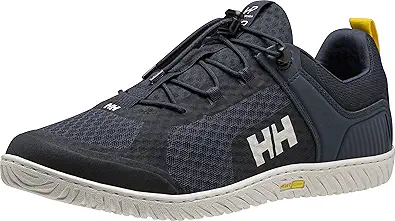 Helly-Hansen Mens HP Foil V2 Lightweight Breathable Sailing Watersports Shoes, 597 Navy/Off White - 8