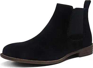 Jousen Men's Chelsea Boots Lightweight Casual Chukka Ankle Boots Classic Elastic Dress Boots For Men
