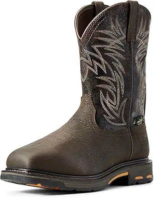 Ariat Men's Workhog Wide Square Toe Waterproof Metguard Composite Toe Work Boot