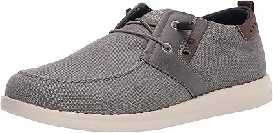 Nunn Bush Men's Brewski Moc Toe Slip-on Canvas Knit Loafer with Elastic Bungee