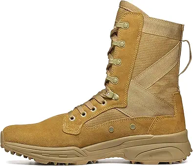 GARMONT TACTICAL T8 NFS 670 T.A.A. Military Combat Boots for Men and Women, Army, Air Force, T.A.A., AR670-1 and GSA Compliant Footwear, Lightweight, Suede Leather