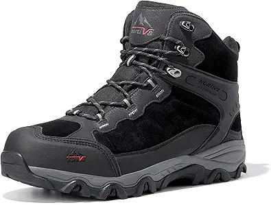 NORTIV 8 Men's Waterproof Hiking Boots Outdoor Mid Trekking Lightweight Mountaineering Shoes Paladin