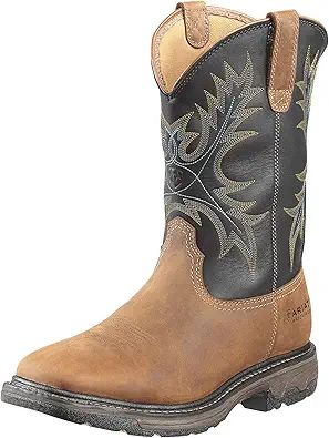 Ariat Men's WorkHog Wide Square Toe Waterproof Steel Toe Work Boot