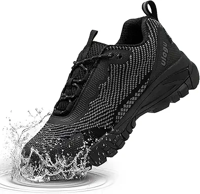 ulogu Waterproof Hiking Shoes for Men Womenõ©¿ Comfy Lightweight Non-Slip All Day Walking Work Sneakers 6-Month Warranty
