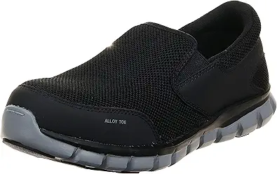 Reebok Men's Rb4037 Sublite Cushion Work Safety Athletic Slip-on Alloy Toe Shoe Black