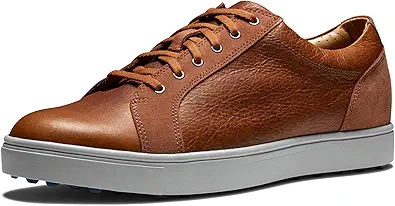 FootJoy Men's Club Casuals Previous Season Style Golf Shoe, Taupe, 9.5