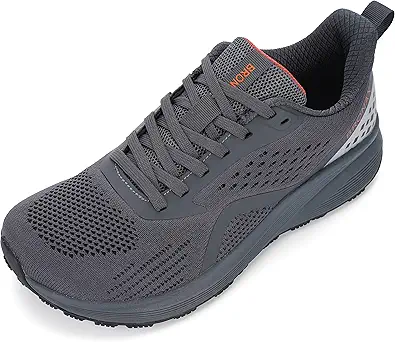 BRONAX Men's Wide Cushioned Supportive Road Running Shoes | Wide Toe Box | Rubber Outsole